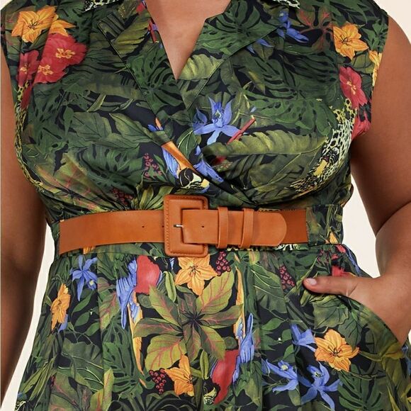 ❤️LAST ONE! NEW L’atise by Amy Plus Size Wide Leg Jumpsuits Size 4X - Picture 5 of 9